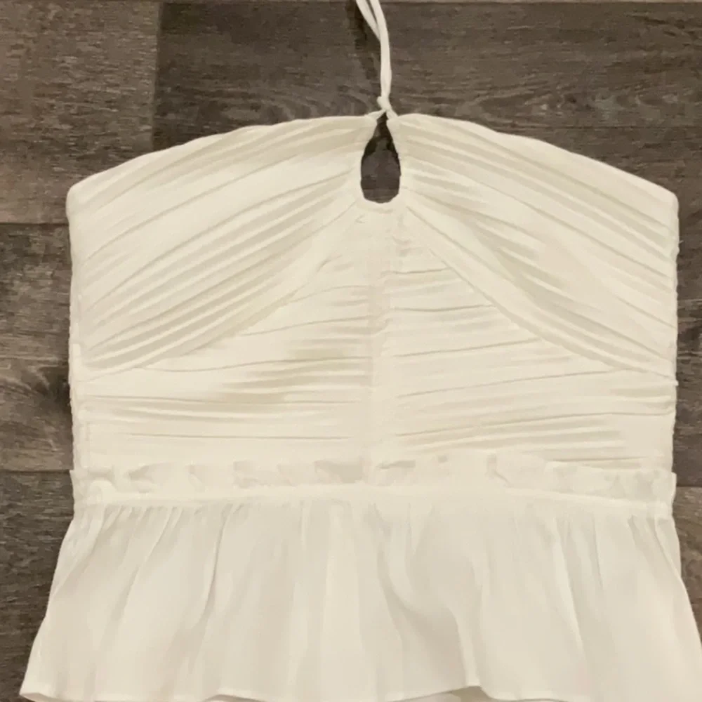 White House Black Market White Poplin Keyhole Bustier - Picture 2 of 6